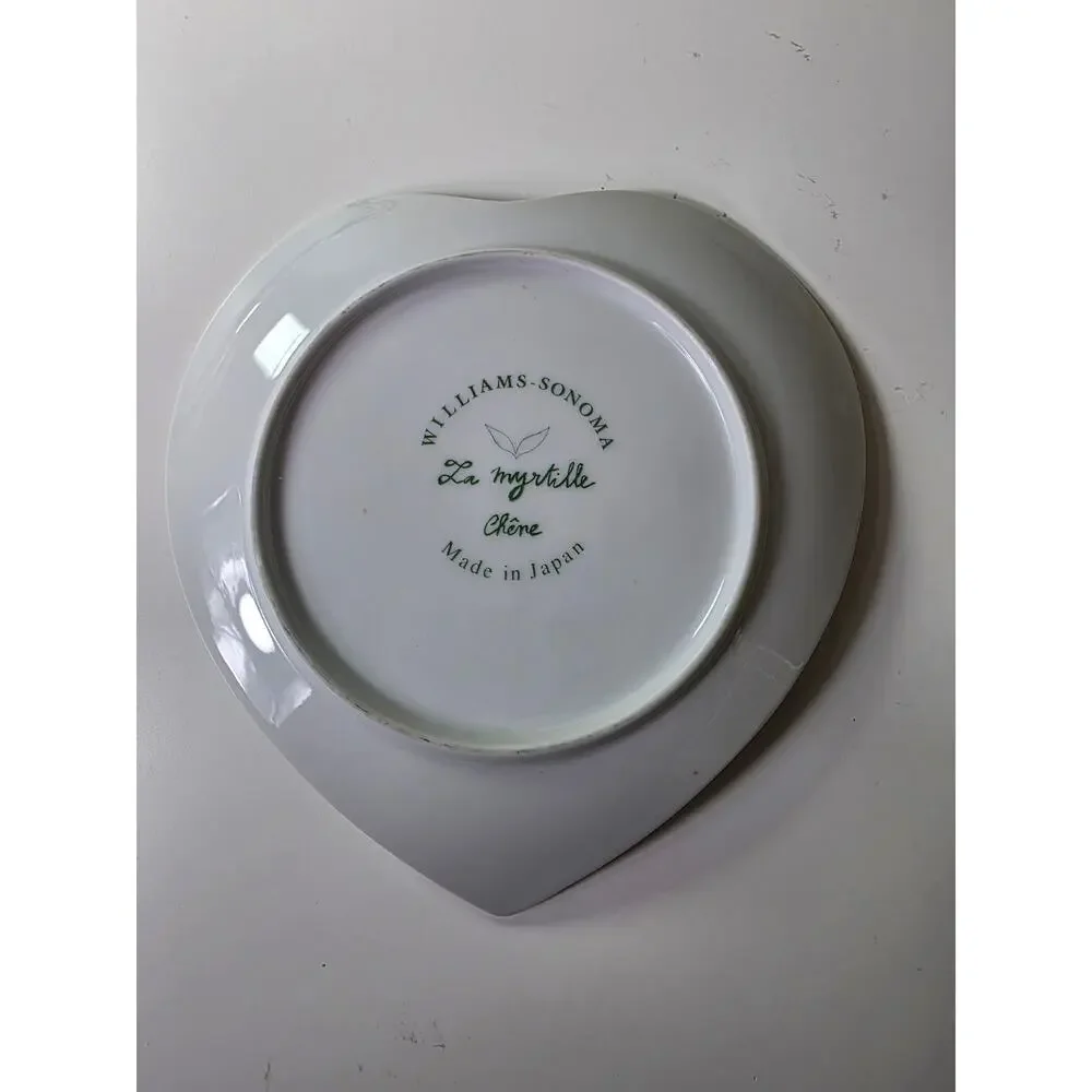 WILLIAMS SONOMA White La Myrtille Chene Blueberry 6.5